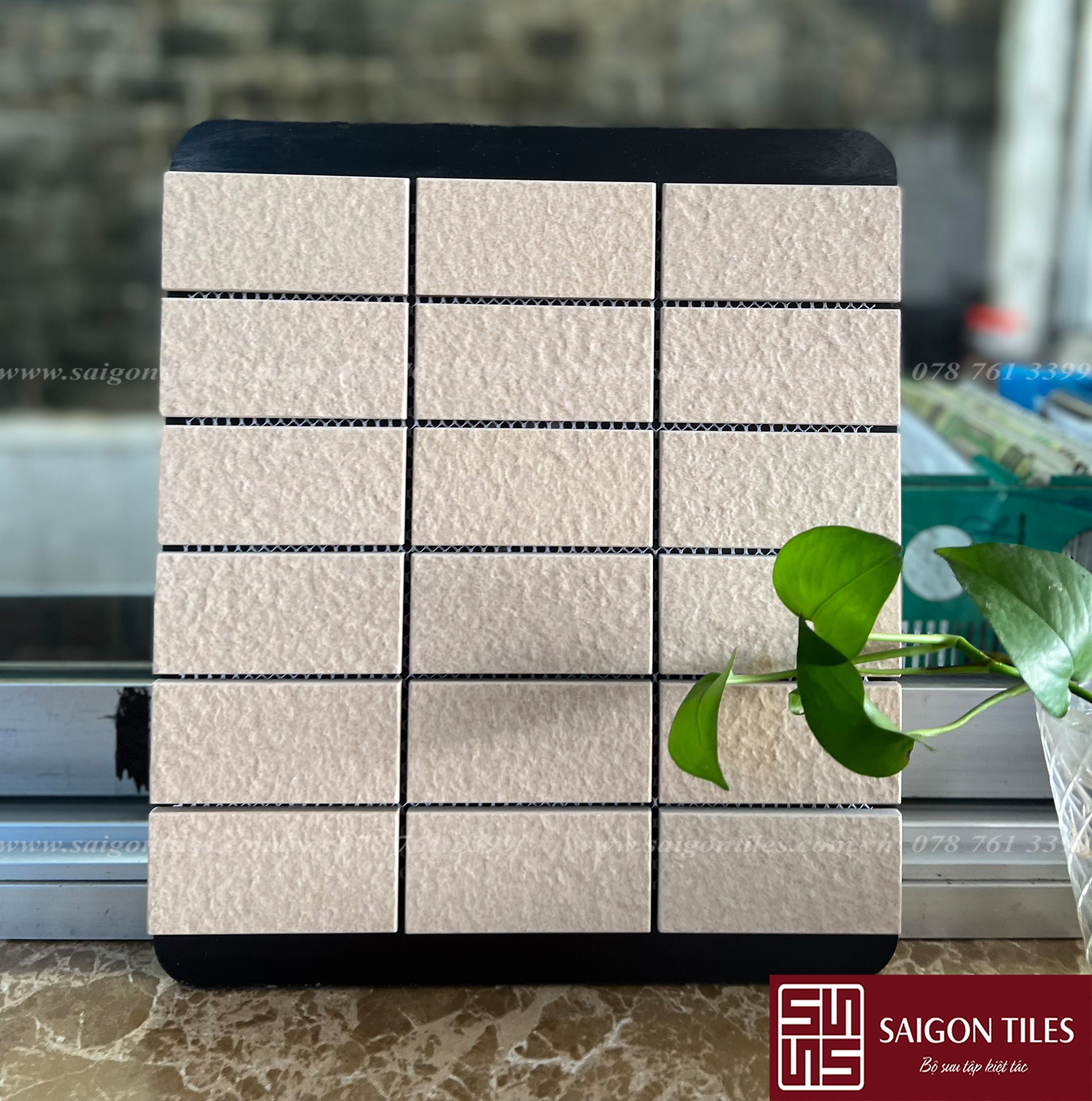 GẠCH MOSAIC ĐỒNG CHẤT DẠNG VỈ SGT_18522
