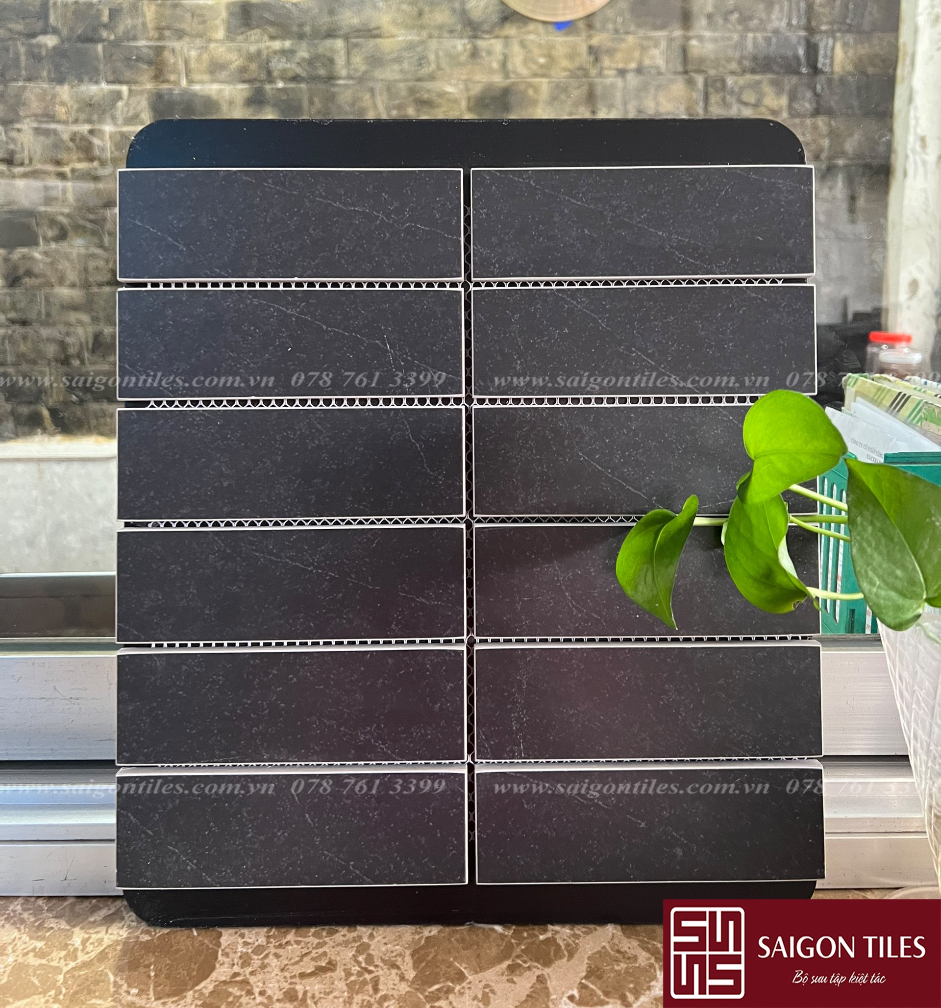 GẠCH MOSAIC ĐỒNG CHẤT DẠNG VỈ SGT_ 12919
