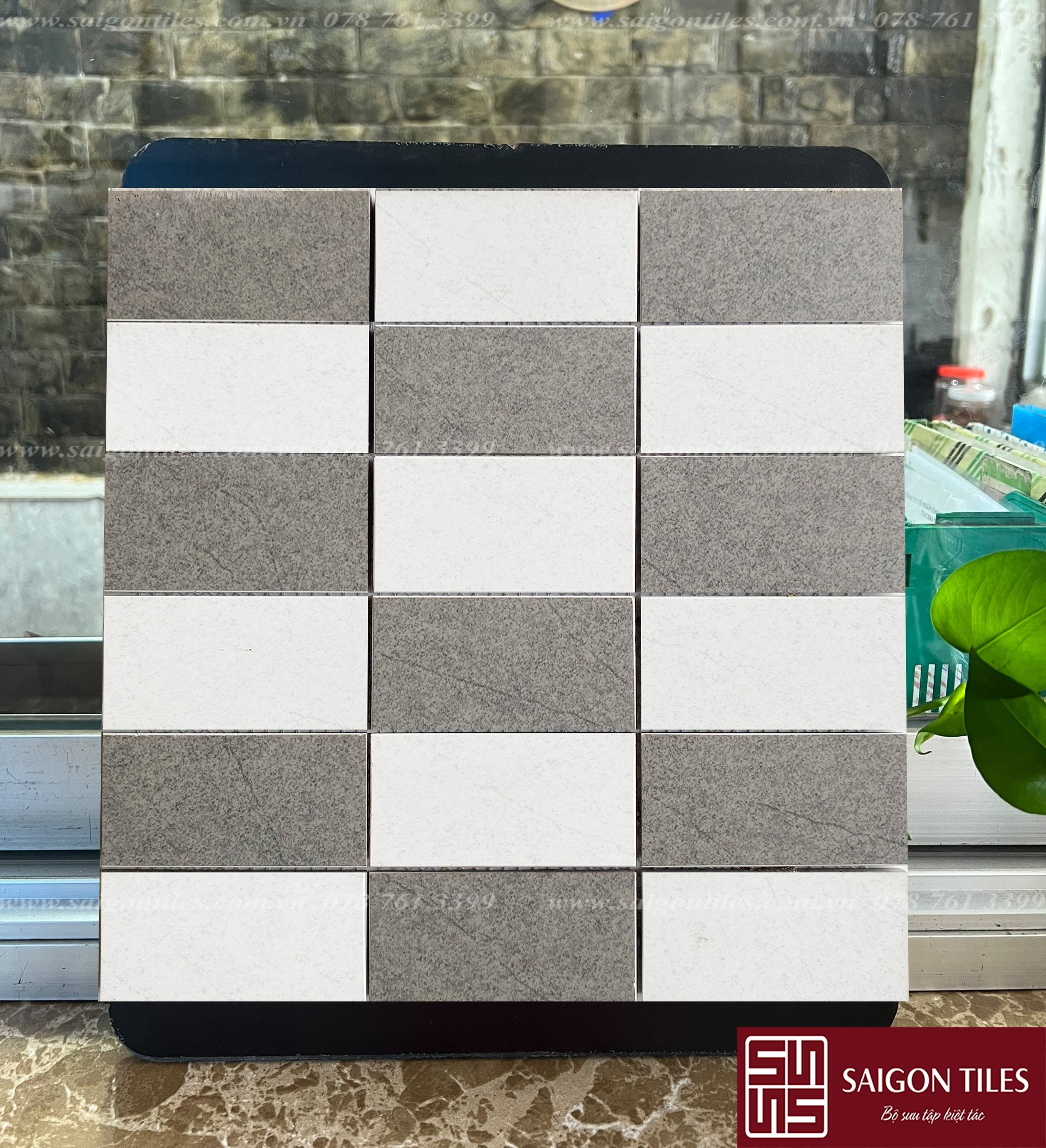 GẠCH MOSAIC ĐỒNG CHẤT DẠNG VỈ SGT__18918-915-M2