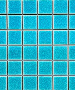 Gạch mosaic gốm men rạn 2 lớp màu xanh nhạt SGT_ 915