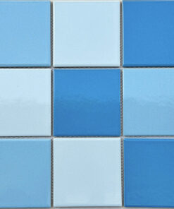 Gạch mosaic gốm men bóng mix màu xanh biển 97B01