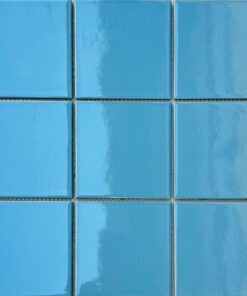Gạch mosaic gốm men sứ màu xanh biển 9704