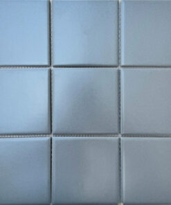 Mosaic gốm men sứ màu xám mờ G913