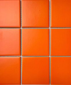 Mosaic gốm men sứ màu cam mờ G9717