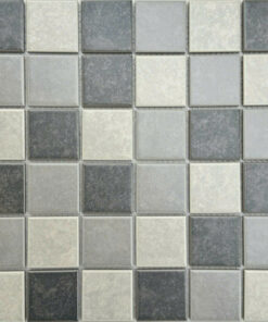 Gạch mosaic gốm sứ mix màu xám SGT_P48M03