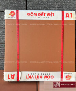 Gạch gốm Đất Việt không tráng men màu đỏ