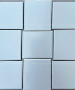 Gạch mosaic gốm sứ vuông màu trắng SGT_99