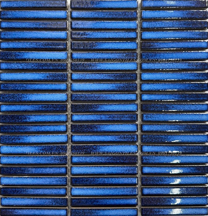 Gạch mosaic que đũa màu xanh dương SGT_029
