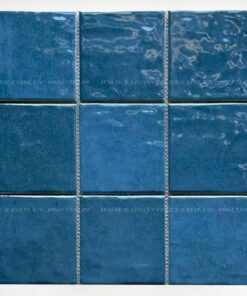 Gạch mosaic gốm sứ màu xanh biển bóng lượn SGT_A24